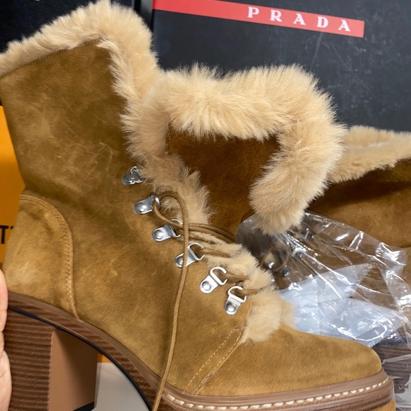 Steve Madden Fur Heel Boots - Picture 1 of 6
